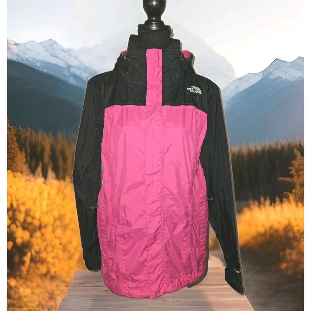 The North Face Women's Nylon Hoodie HyVent Jacket 3-in-1 Coat Pink Size M